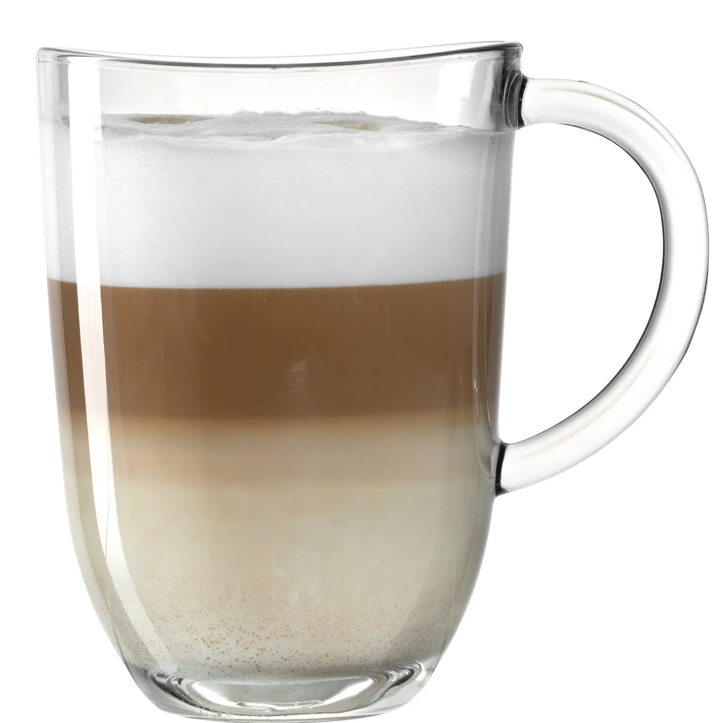 2 Latte Macchiato Tassen NAPOLI 380 ml + 2 Löffel