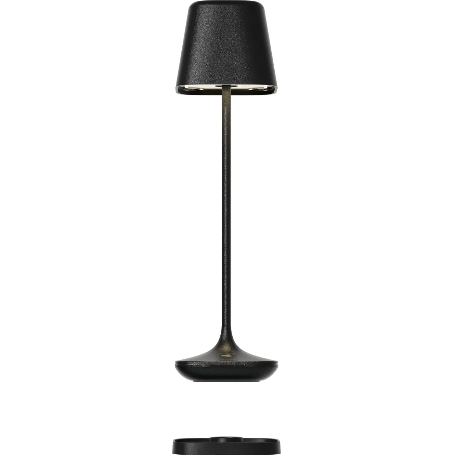 Akku-Tischleuchte CAPRI 25 cm schwarz