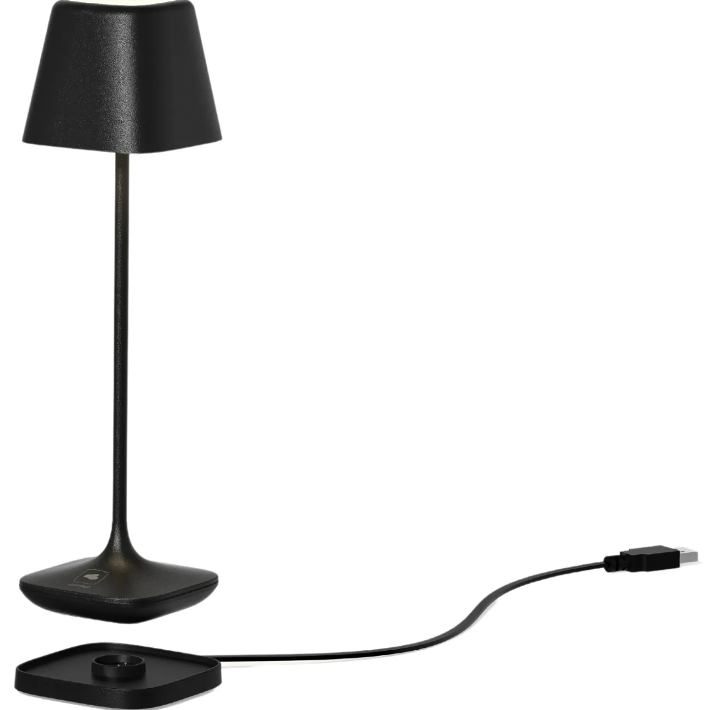 Akku-Tischleuchte CAPRI 25 cm schwarz