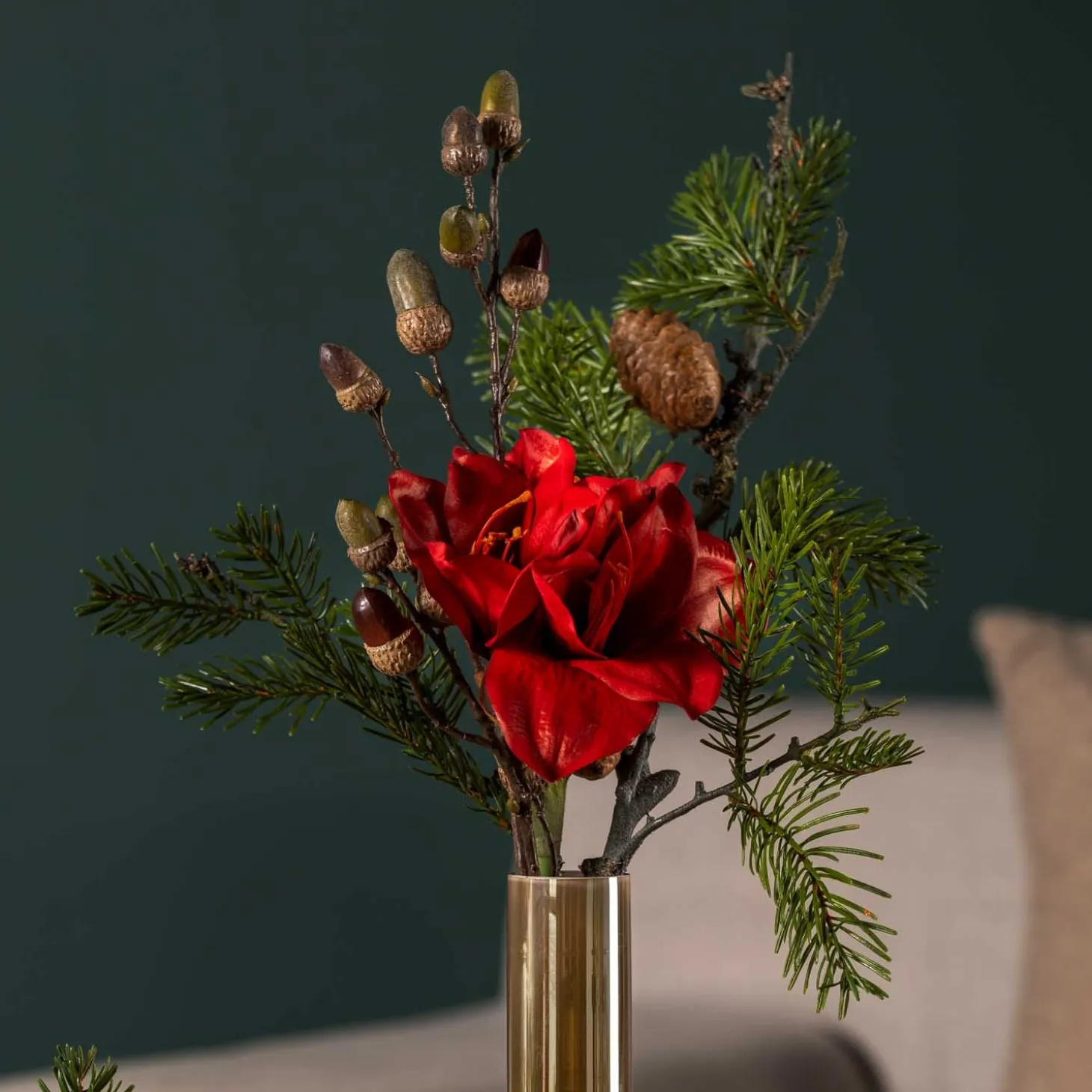 Amaryllis 55cm rot AUTENTICO