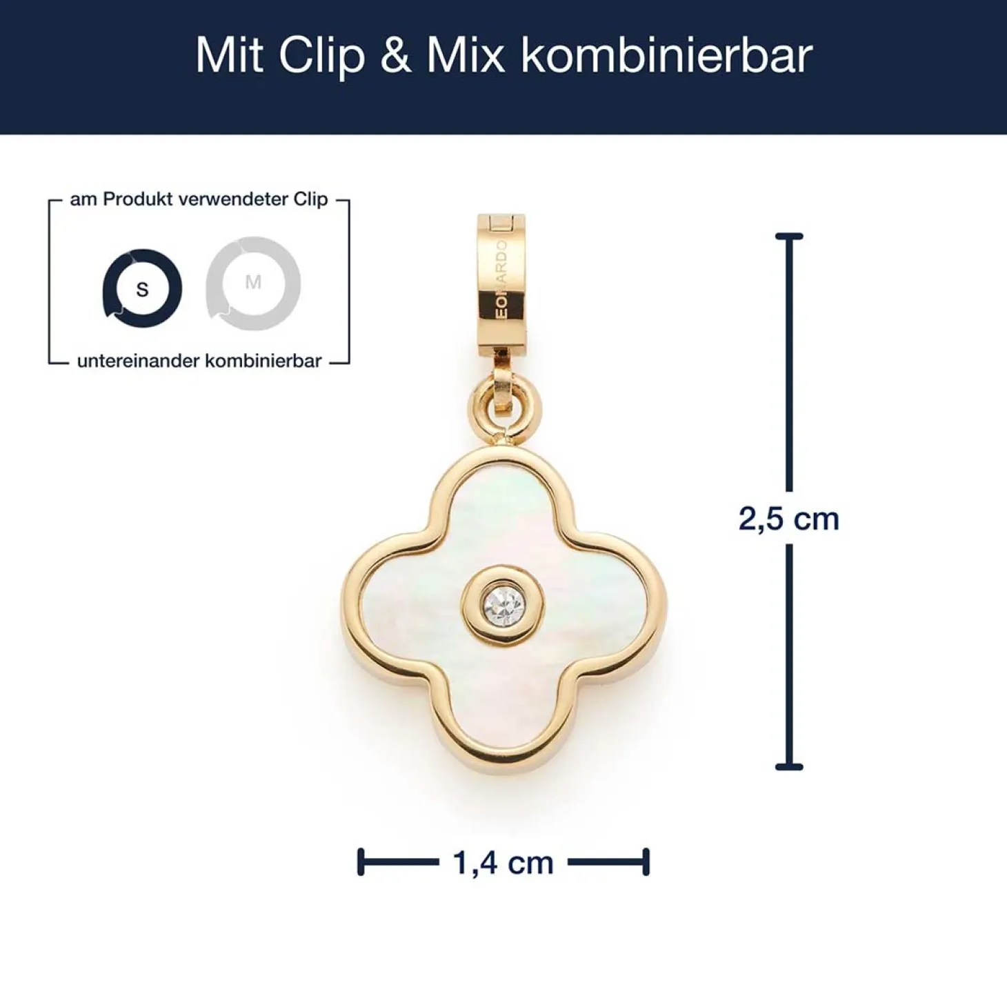 Anhänger BLUNA gold Clip & Mix