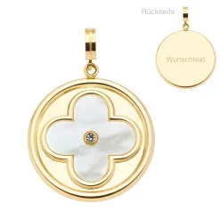 Anhänger HELENA gold Clip & Mix mit persönlicher Gravur