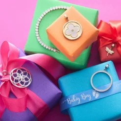 Anhänger HELENA gold Clip & Mix mit persönlicher Gravur