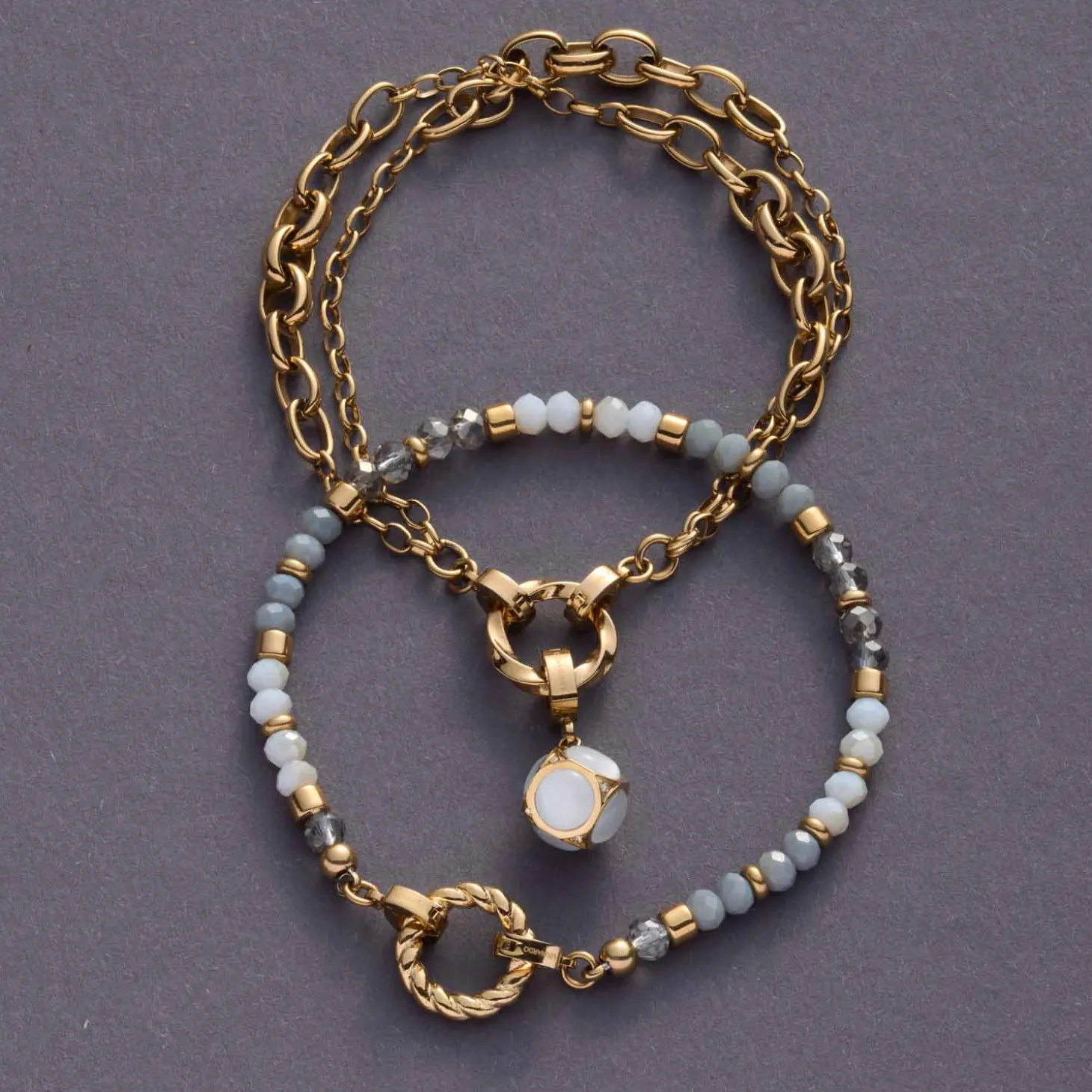 Armband BERNIE Clip & Mix gold