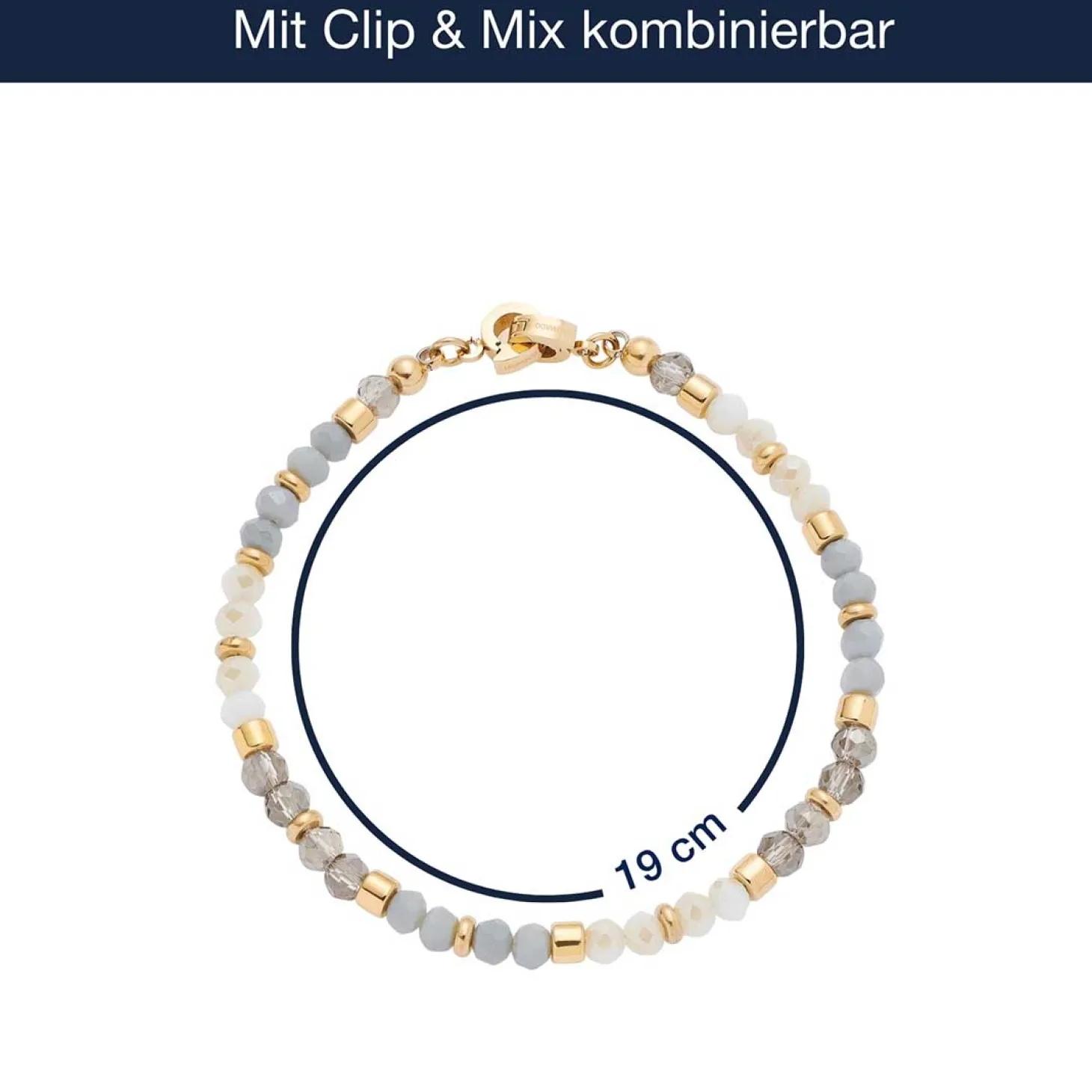 Armband BERNIE Clip & Mix gold