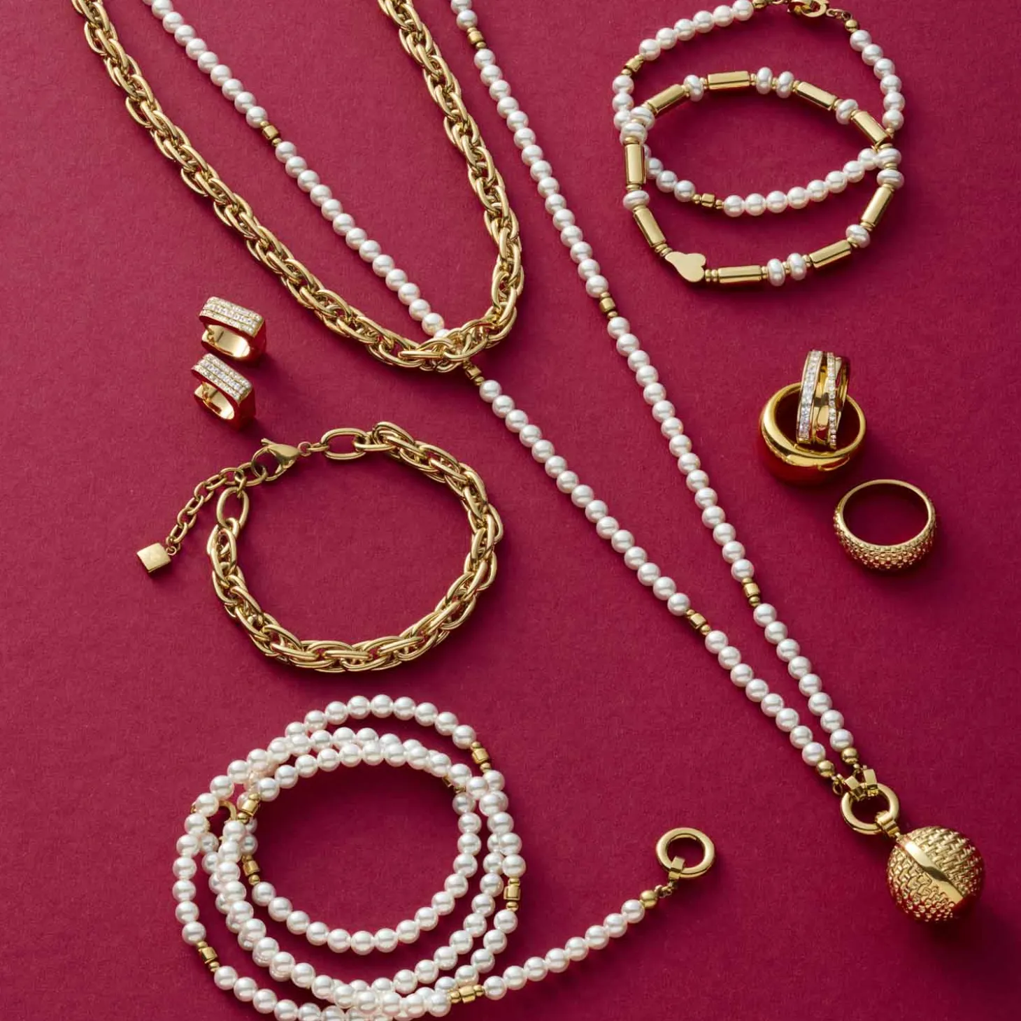 Armband CHRISTA Clip & Mix gold