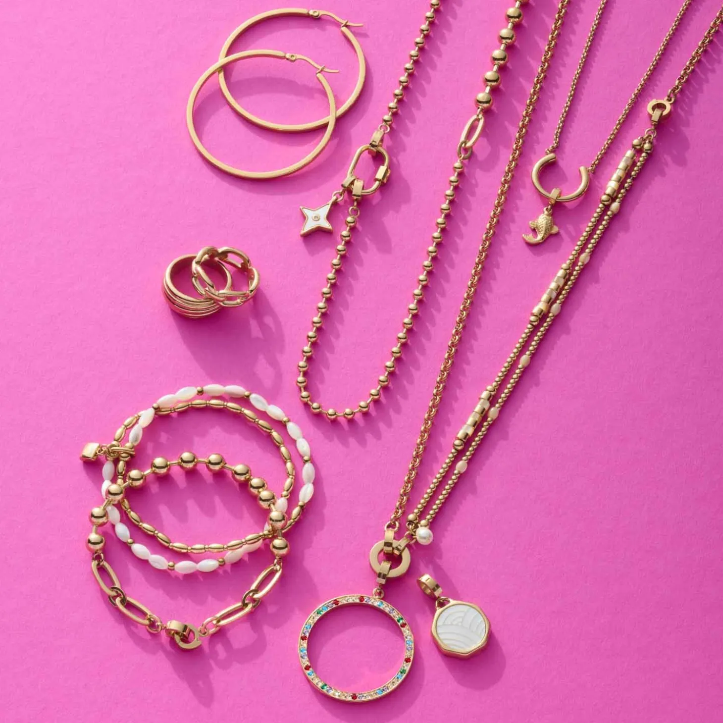 Armband DOTTY gold Clip & Mix