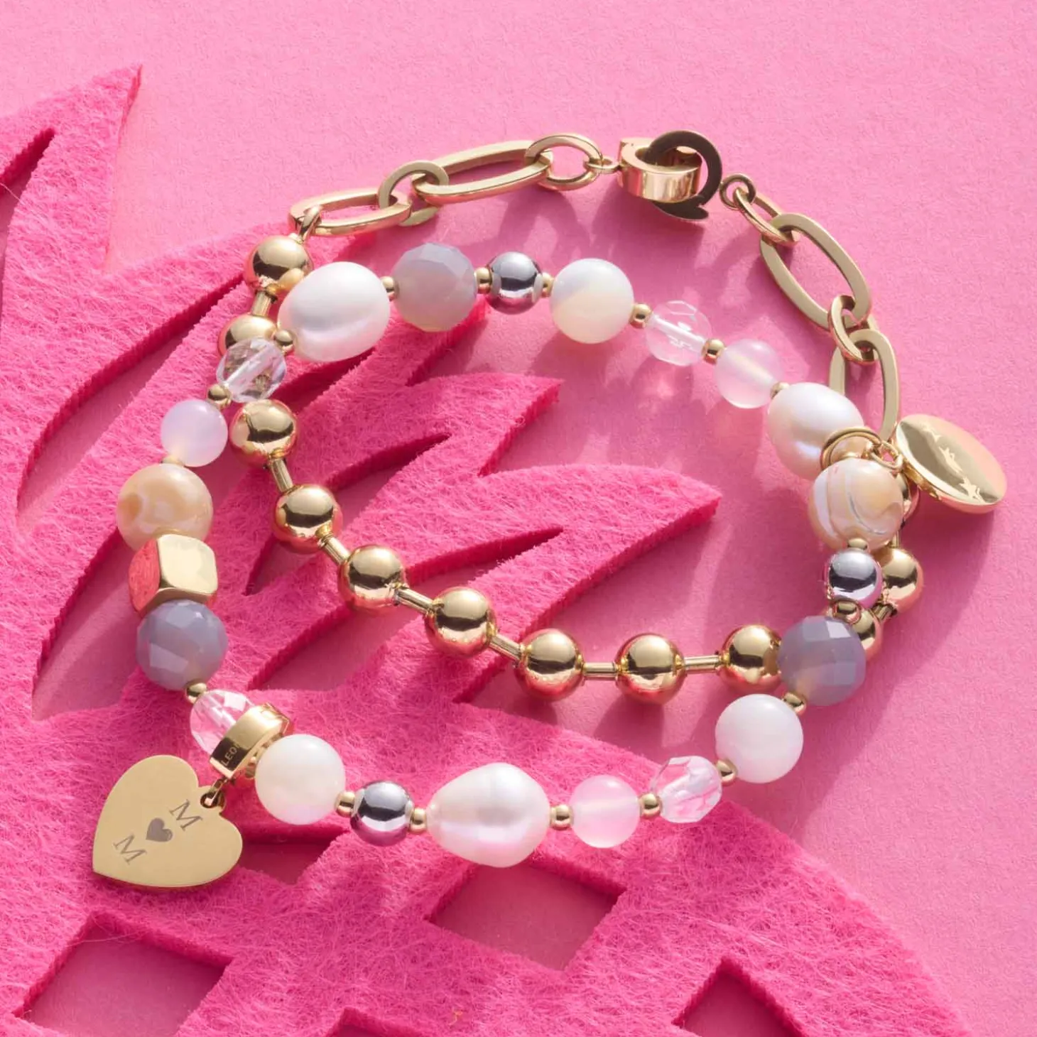 Armband DOTTY gold Clip & Mix