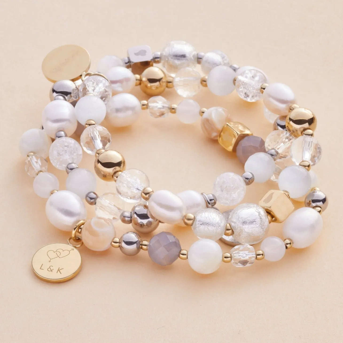 Armband HOPE bicolor mit persönlicher Gravur