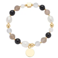 Armband HOPE gold/grau mit persönlicher Gravur