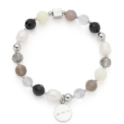 Armband HOPE silber/grau