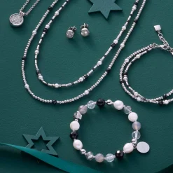 Armband HOPE silber/grau