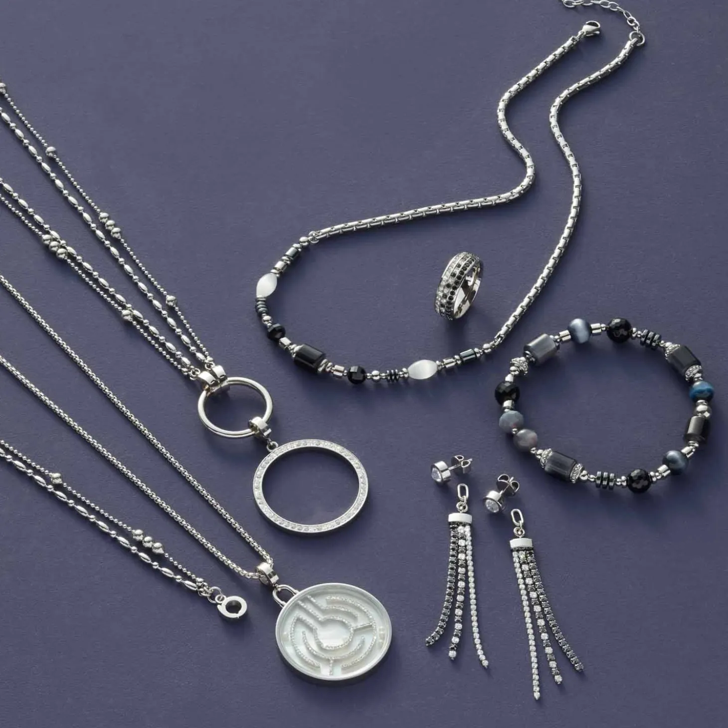 Armband ILVI silber Clip & Mix