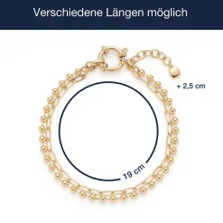 Armband LIZZY gold Clip & Mix