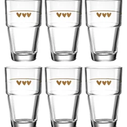 Becher SOLO 410 ml Herzen 6er-Set