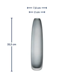 Bodenvase BELLAGIO 34 cm anthrazit