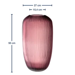 Bodenvase BELLAGIO 52 cm beere