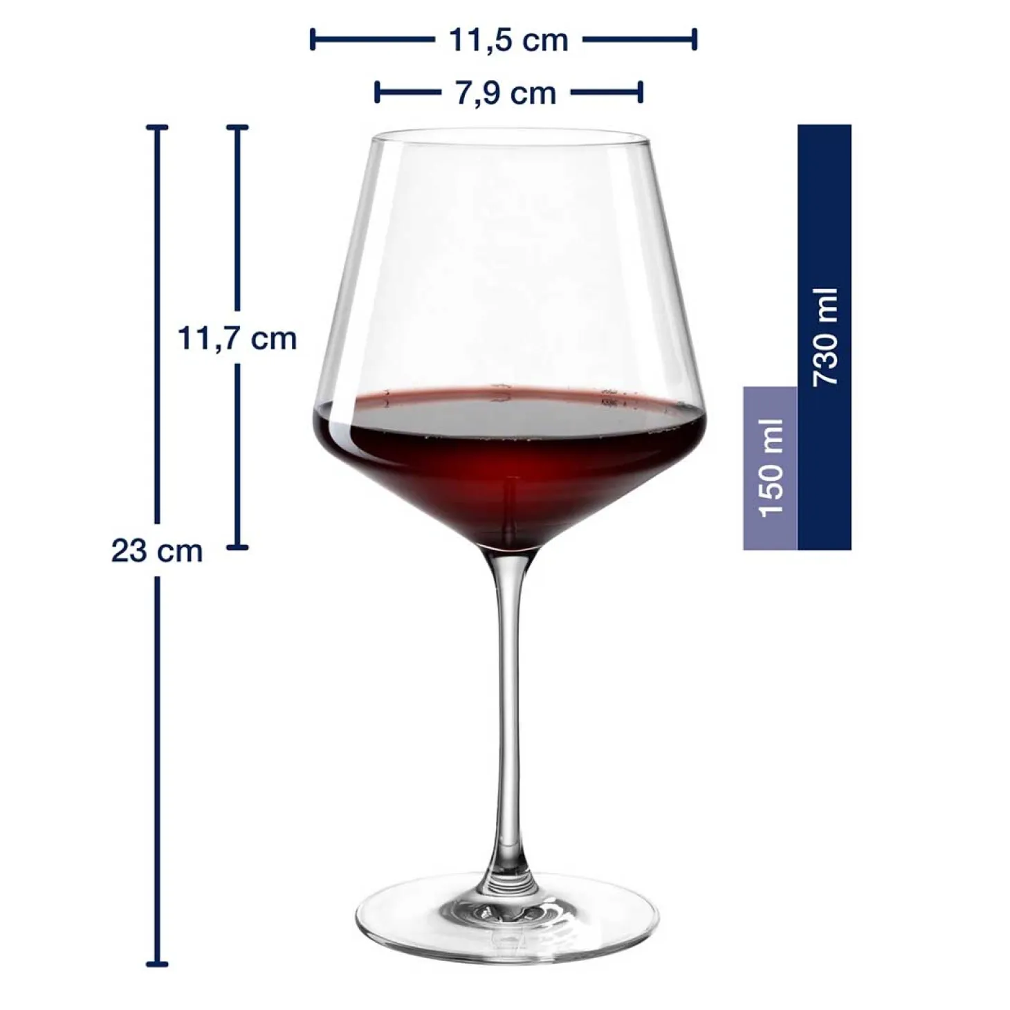 Burgunderglas PUCCINI 730 ml 6er-Set