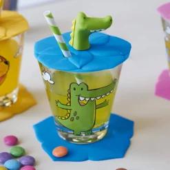 Deckel BAMBINI 9 cm blau Krokodil