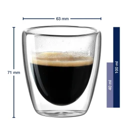 Doppelwandbecher Espresso DUO 100 ml 2er Set
