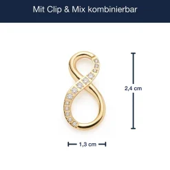 Edelstahlring SENTA gold Clip & Mix