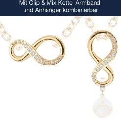 Edelstahlring SENTA gold Clip & Mix