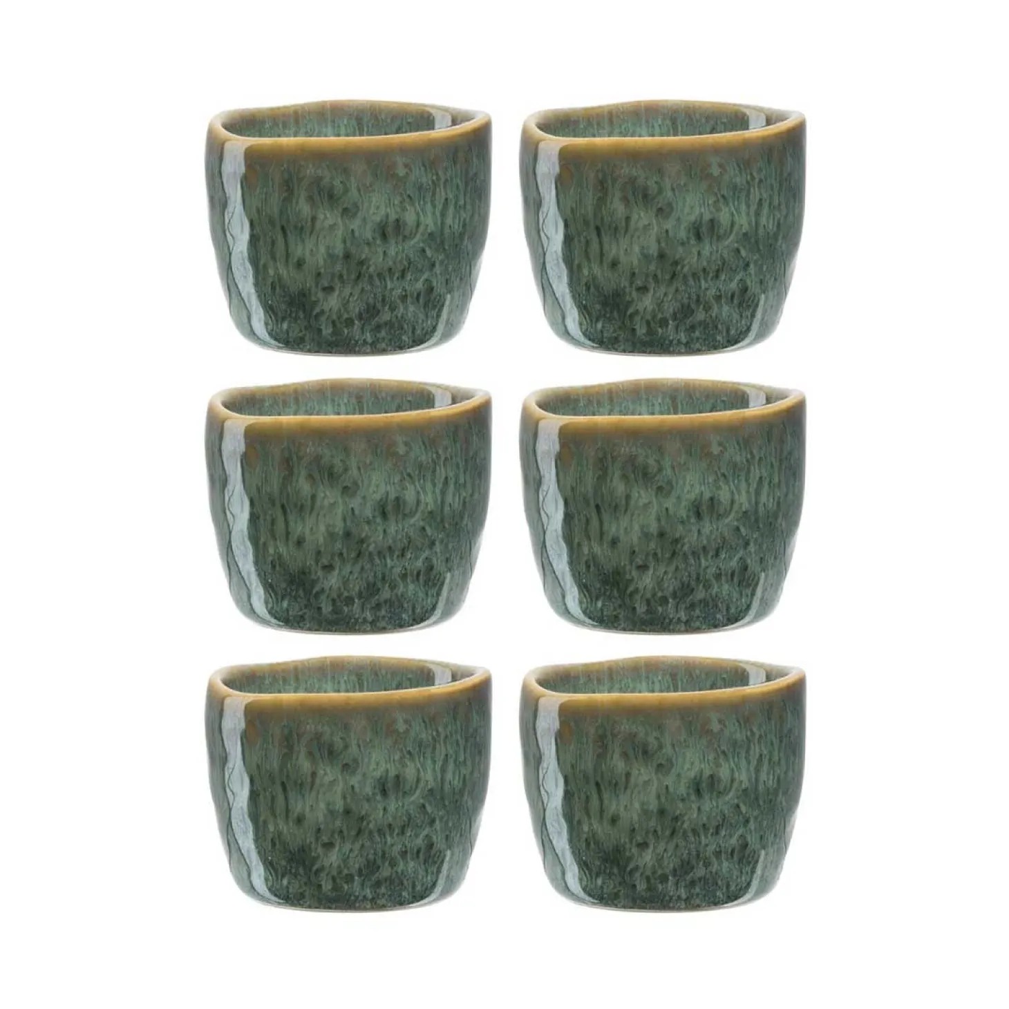 Eierbecher MATERA grün 6er-Set