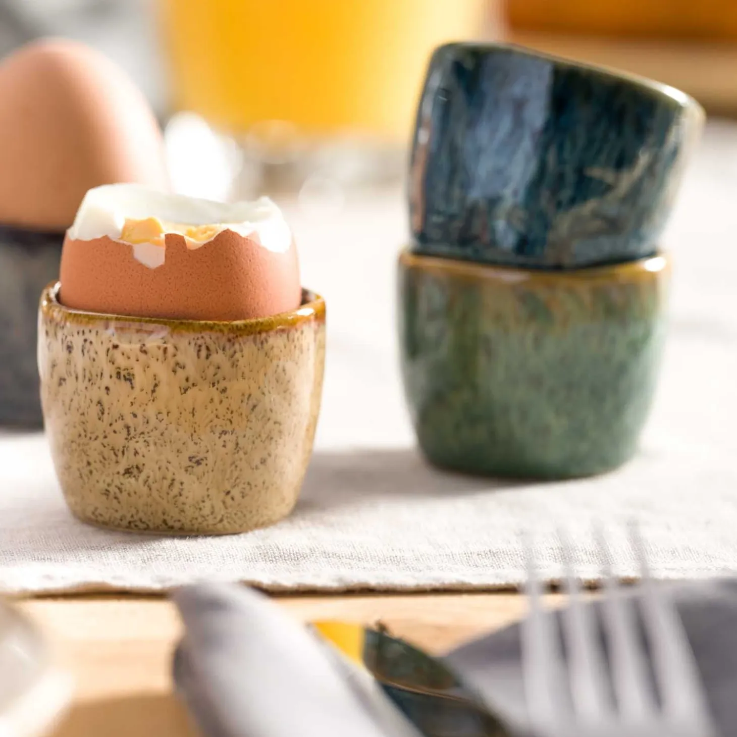 Eierbecher MATERA grün 6er-Set