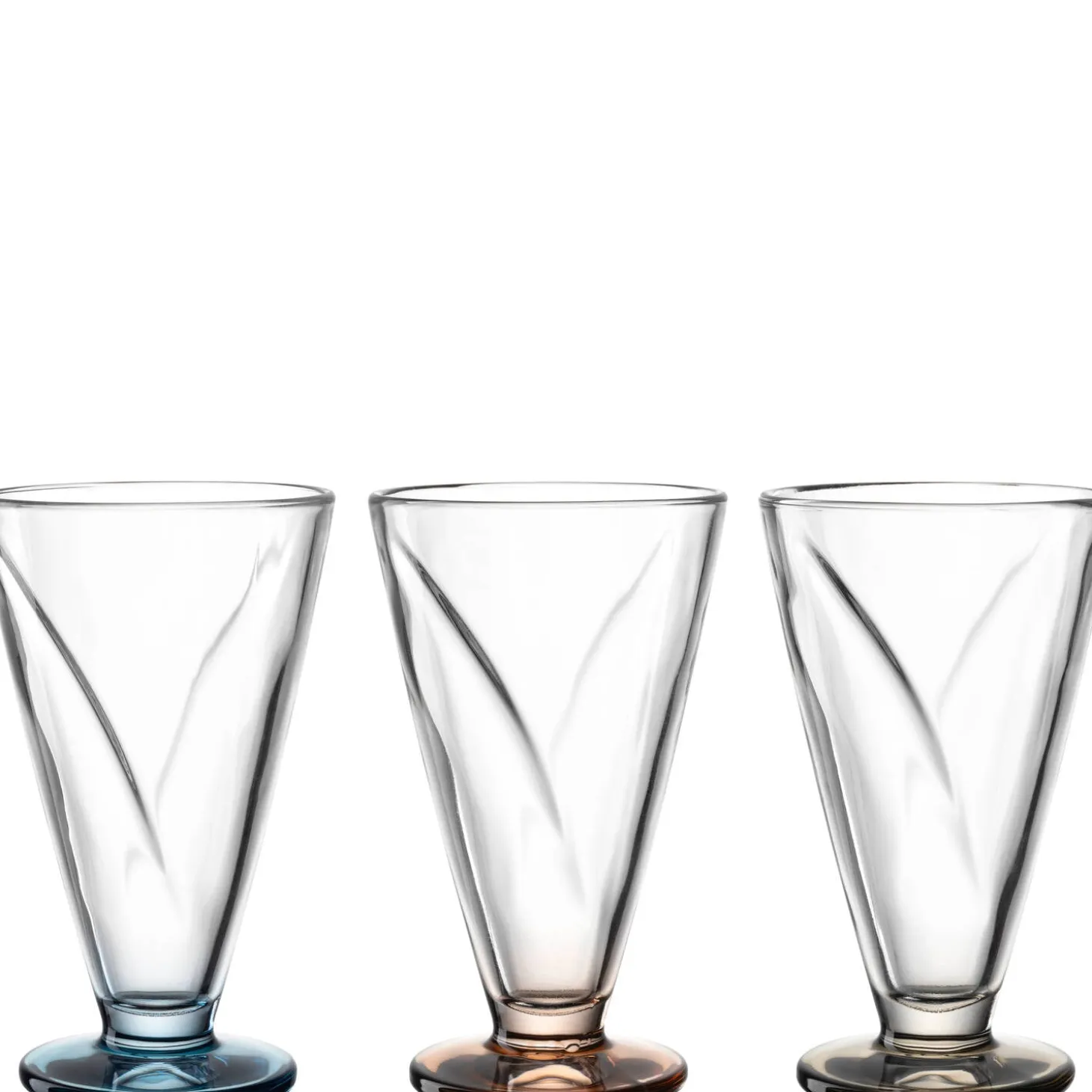 Eisbecher aus Glas CONO 360 ml 3er-Set