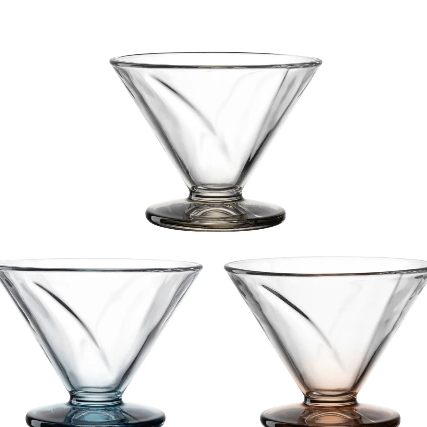 Eisschale aus Glas CONO 270 ml 3er-Set
