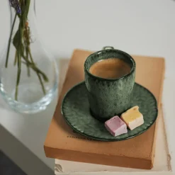 Espressotasse MATERA 90 ml grün 4er-Set