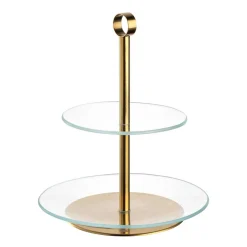 Etagere CENA gold 2-teilig
