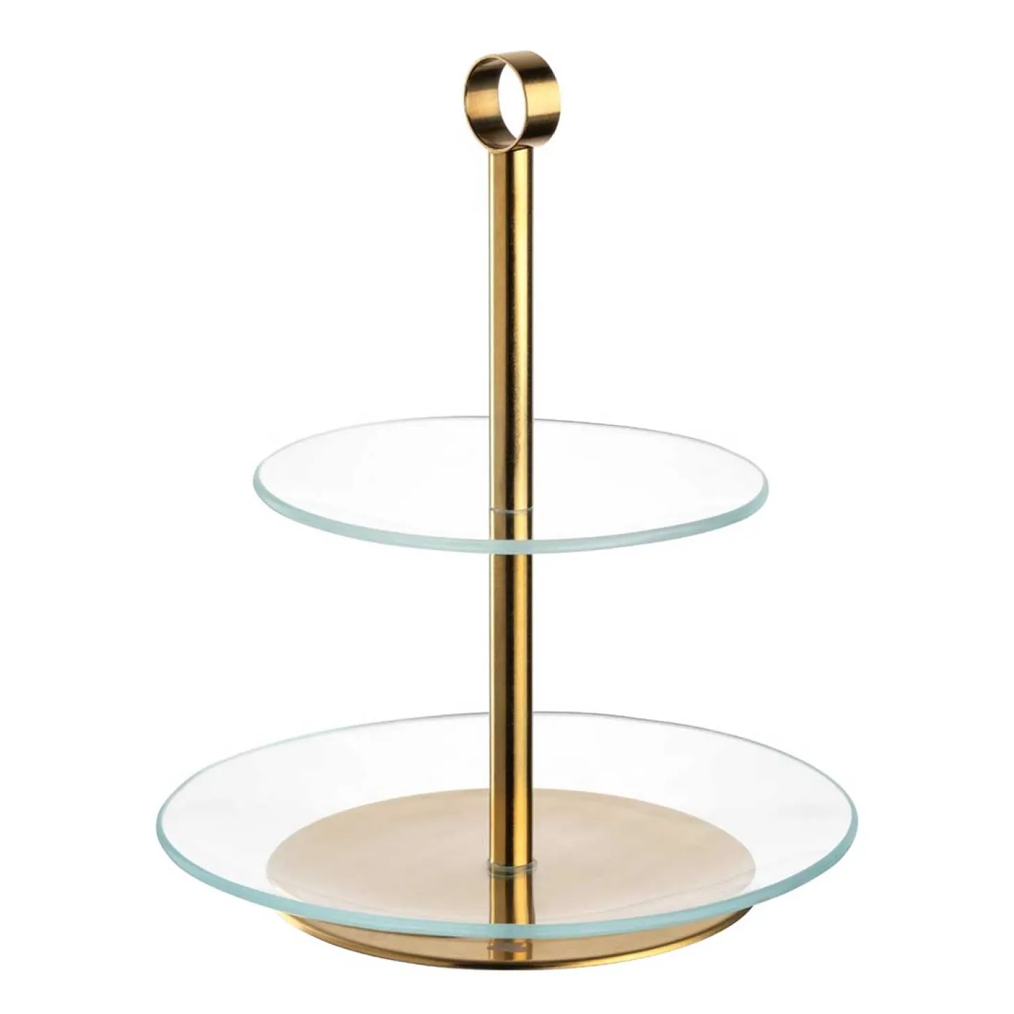 Etagere CENA gold 2-teilig