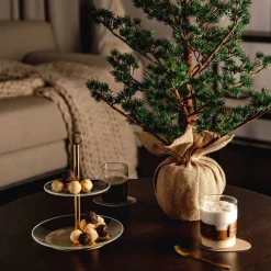 Etagere CENA gold 2-teilig