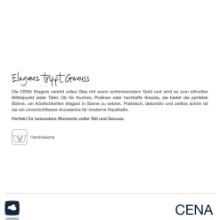 Etagere CENA gold 2-teilig