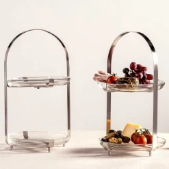 Etagere CUCINA silber 2-teilig