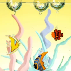 Fisch MARE 6 cm orange/blau