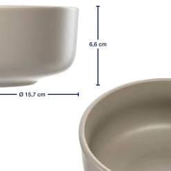 Geschirrset ROMA beige 6-teilig