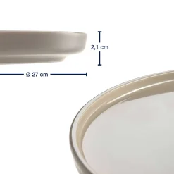 Geschirrset ROMA beige 12-teilig