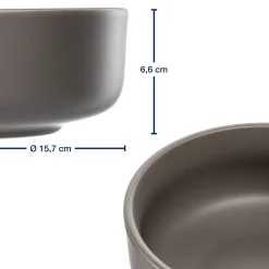 Geschirrset ROMA taupe 12-teilig