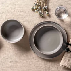 Geschirrset ROMA taupe 12-teilig