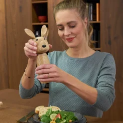 Gewürzmühle Holz CUCINA braun Hase