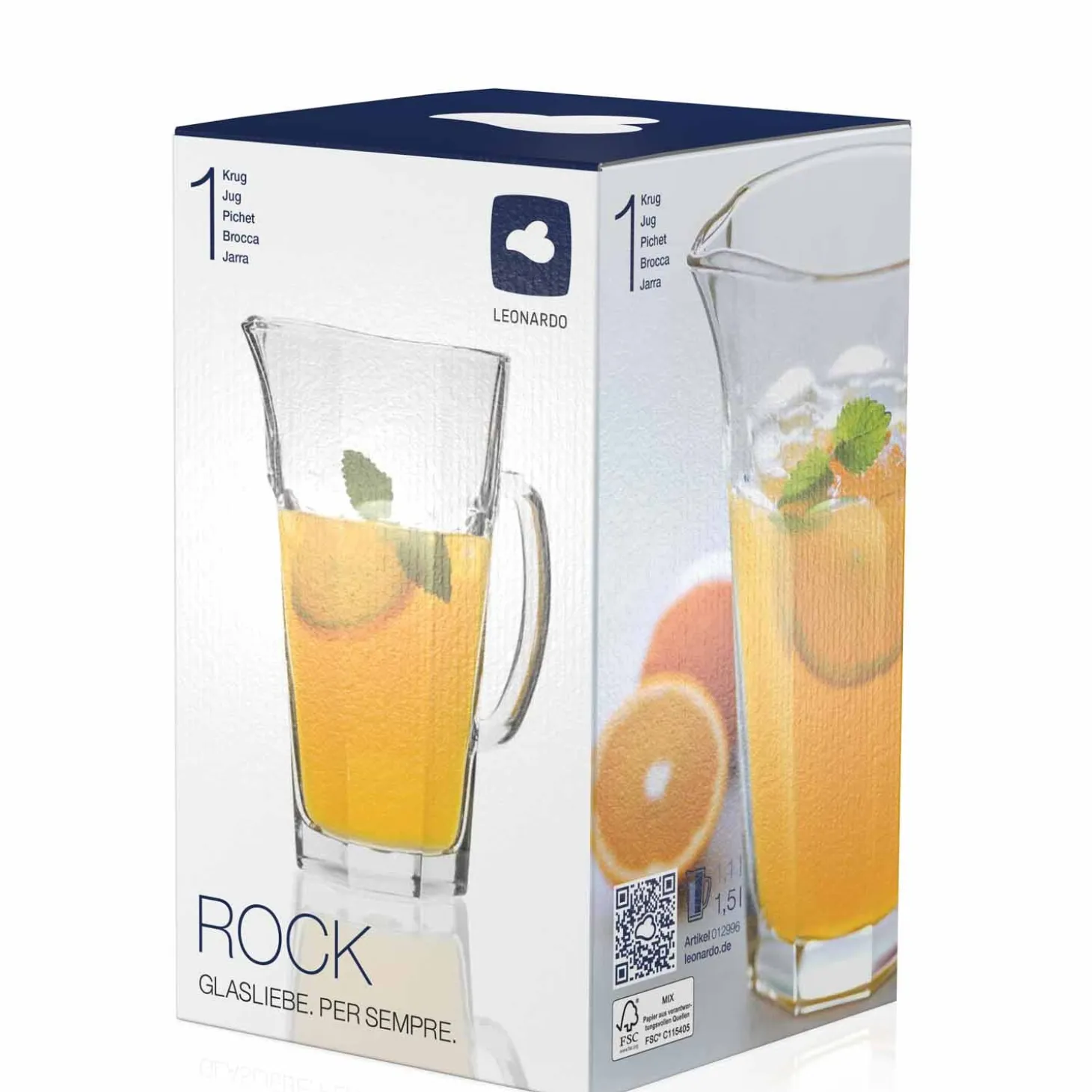 Glaskrug ROCK 1,1 l