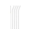 Glastrinkhalme CIAO 23 cm geknickt 4er-Set + Reinigungsbürste