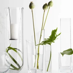 Glasvase DYNAMIC 30 cm handgefertigt