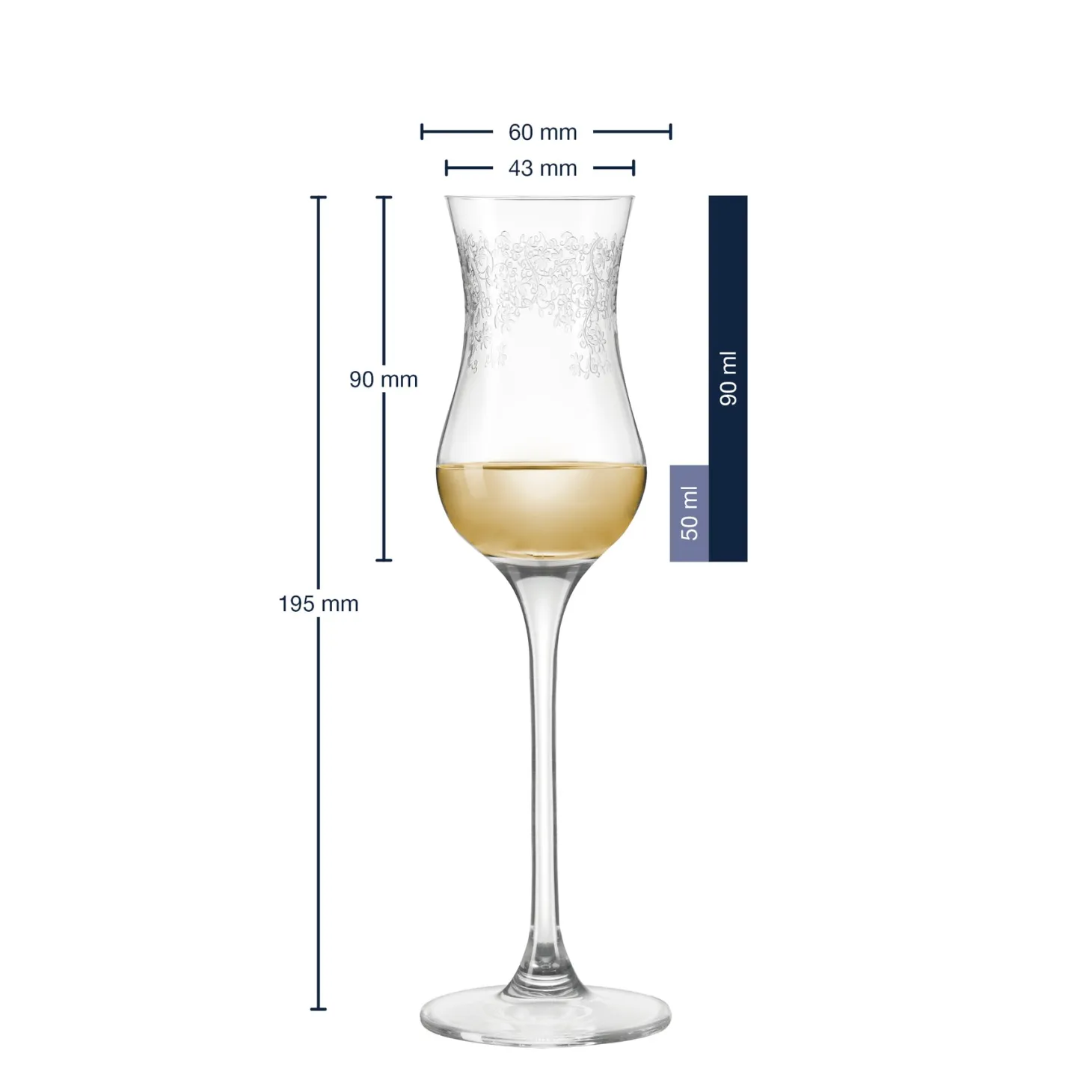 Grappaglas CHATEAU 90 ml 6er-Set