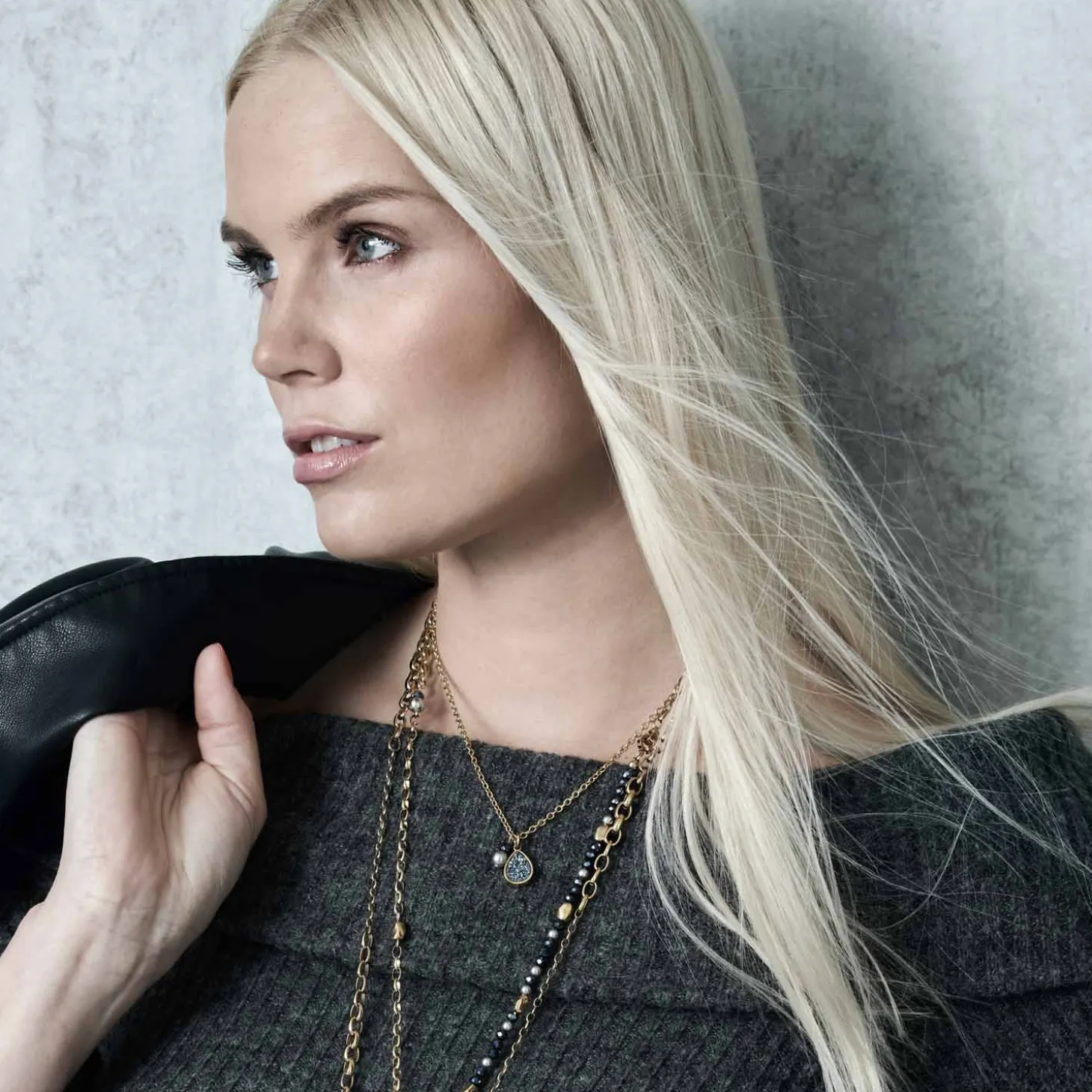 Halskette ALINE 45 cm gold