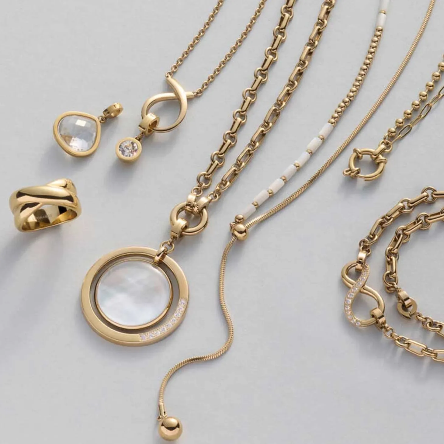 Halskette ANJA 45 cm gold Clip & Mix