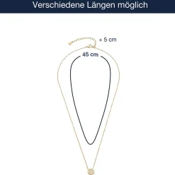 Halskette CATHERINE 45 cm gold