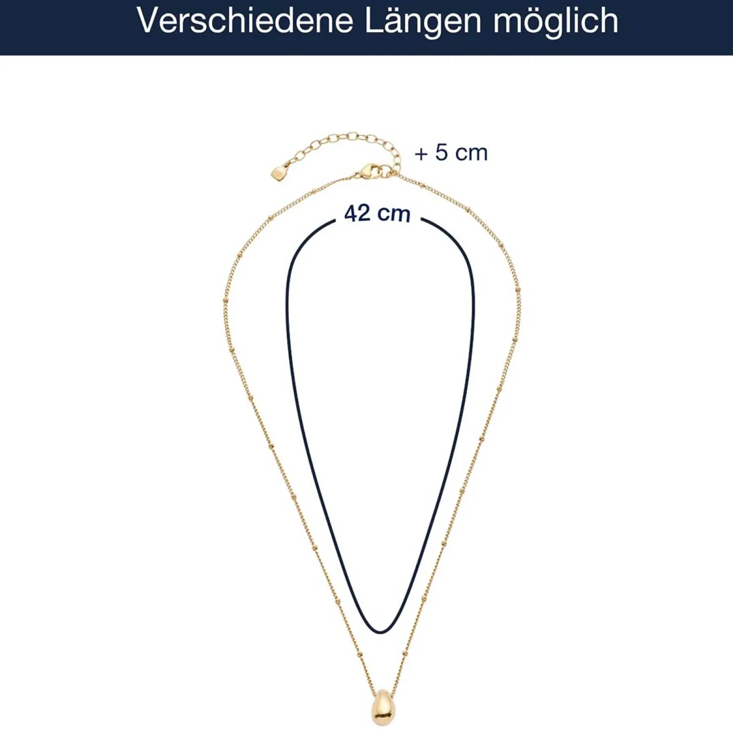 Halskette CLOTHILDE 42 cm gold CIAO